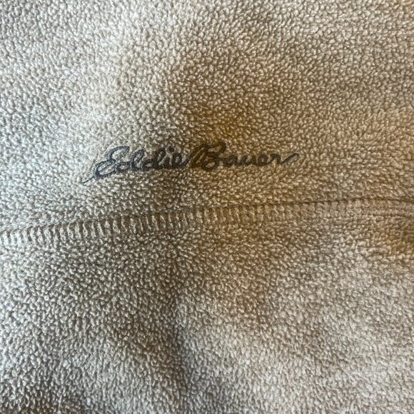 Eddie Bauer Men's Brown Snap Fleece Pullover Sweater Size Large Outdoors - Picture 6 of 9